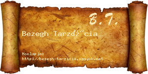 Bezegh Tarzícia névjegykártya